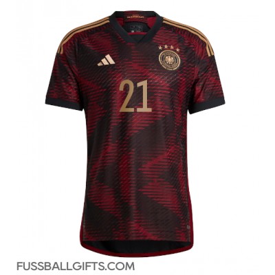 Deutschland Ilkay Gundogan #21 Fußballbekleidung Auswärtstrikot WM 2022 Kurzarm